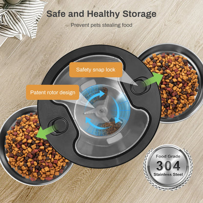 Smart Dispenser For Cats Dog Dry Food Bowl