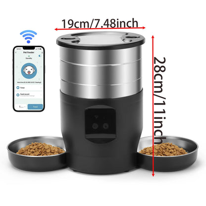 Smart Dispenser For Cats Dog Dry Food Bowl