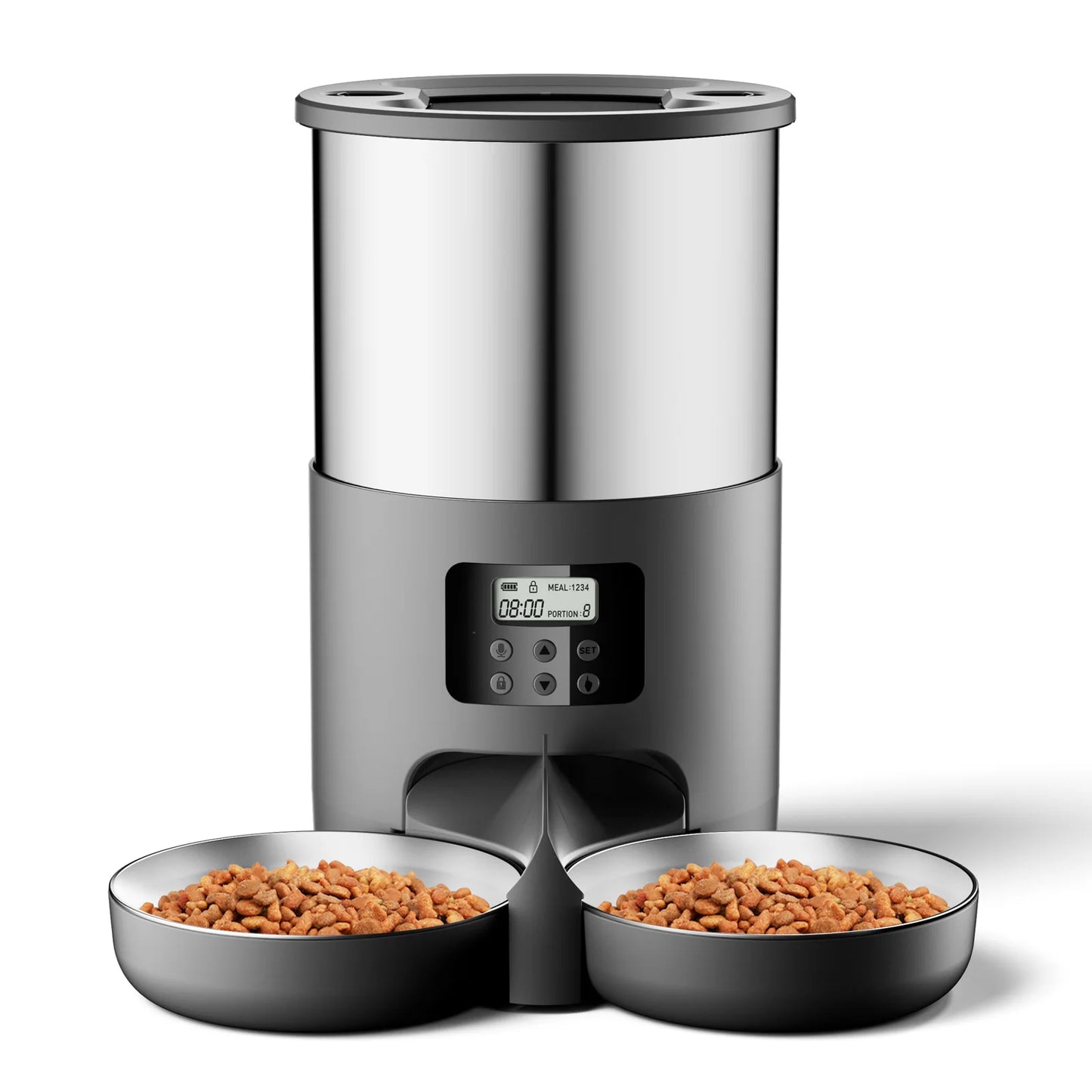 Smart Dispenser For Cats Dog Dry Food Bowl