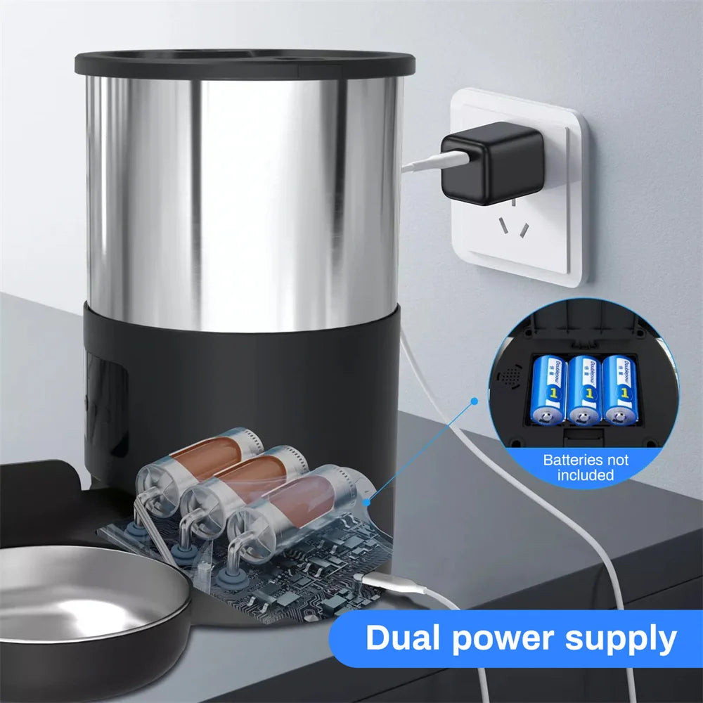 Smart Dispenser For Cats Dog Dry Food Bowl