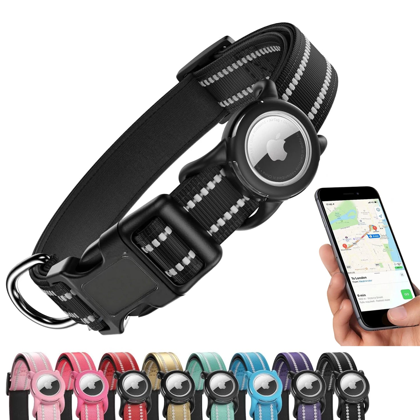 Waterproof Air Tag Dog Collar