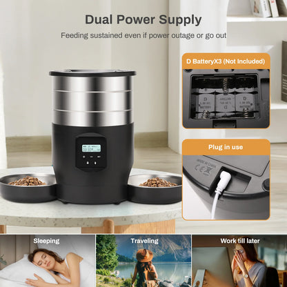 Smart Dispenser For Cats Dog Dry Food Bowl