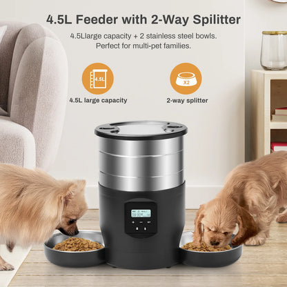 Smart Dispenser For Cats Dog Dry Food Bowl