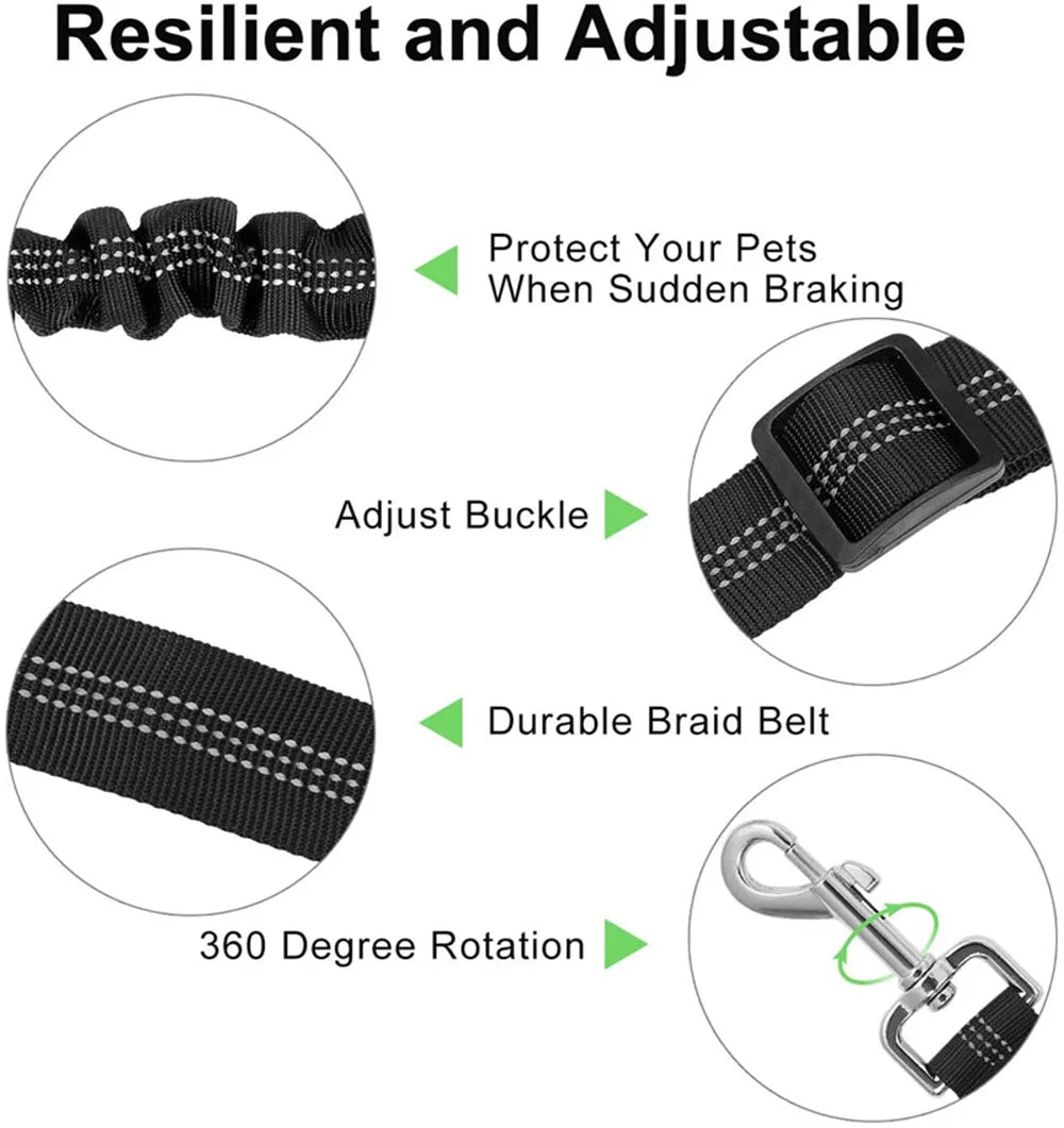 Adjustable Dog Car Seat Belt Harness