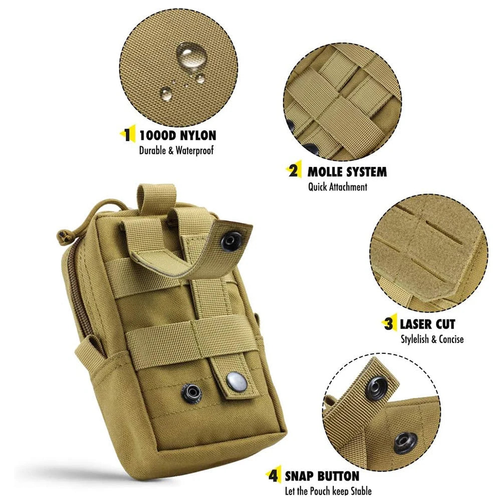 ZovaPouch - 2 tactical pouches + 1 belt