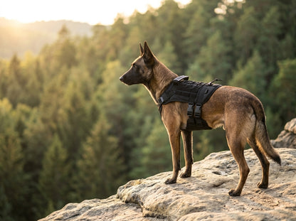 Tactical Dog Harness — Lifestyle - Pet Outdoor | Generated by Modelize